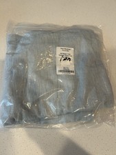 Pottery Barn Belgian Linen EURO Sham Sea Breeze Blue 1 NWOT