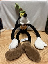 Disney Parks Goofy Jumbo 20  Plush Green Hat Adjustable Long Legs and Arms NWT