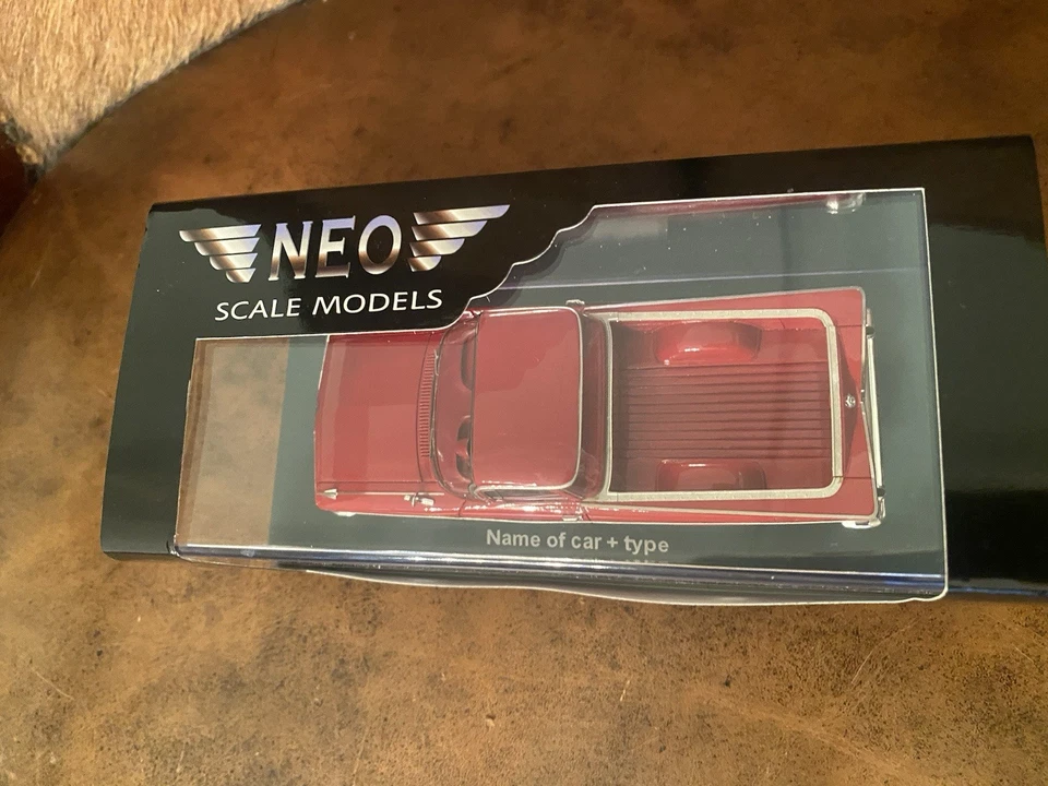 1/43 1959 CHEVROLET EL CAMINO PICK UP TRUCK NEO SCALE MODELS RED DIE CAST - Image 2 of 4