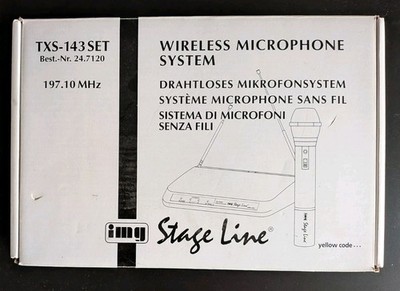 Stage Line TXS 143 Set Wireless MICROPHONE  Set, Drahtloses Mikrofonsystem m.OVP