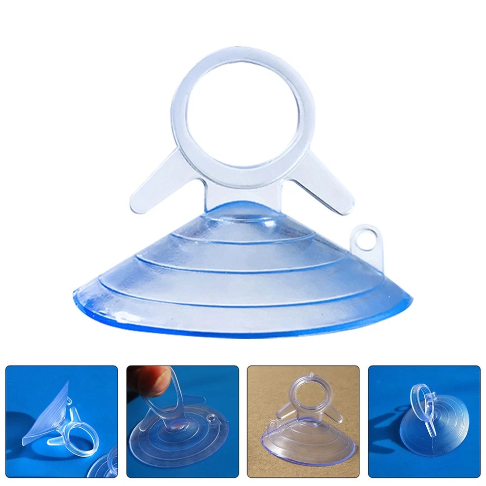Ventose in PVC trasparente da 100 pezzi Ventose in plastica per finestrino - Immagine 4 di 4