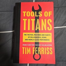Tools of Titans by Tim Ferriss Paperback Book Habits Billionaires Routines