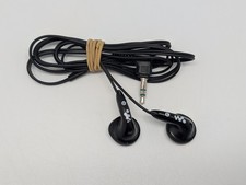 GENUINE Sony Walkman MDR E706 Headphones In Ear VTG Black TESTED and WORKING 