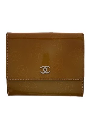 Folded Wallet Bifold Enamel Orn Plain Ladies' Used
