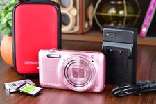     Near Mint Nikon COOLPIX S6600 Pink 16.0MP Compact Digital Camera From Japan