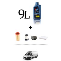 Hoffcar Wartungskit 3 Filter Und 9L ÖL FüR Fiat Ducato 3.0 JTD 130KW Ab 2011