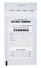100pk Evidence Bags, 6 x 9 - , Tamper Resistant Bags - Fold Over Sealing Enclosu