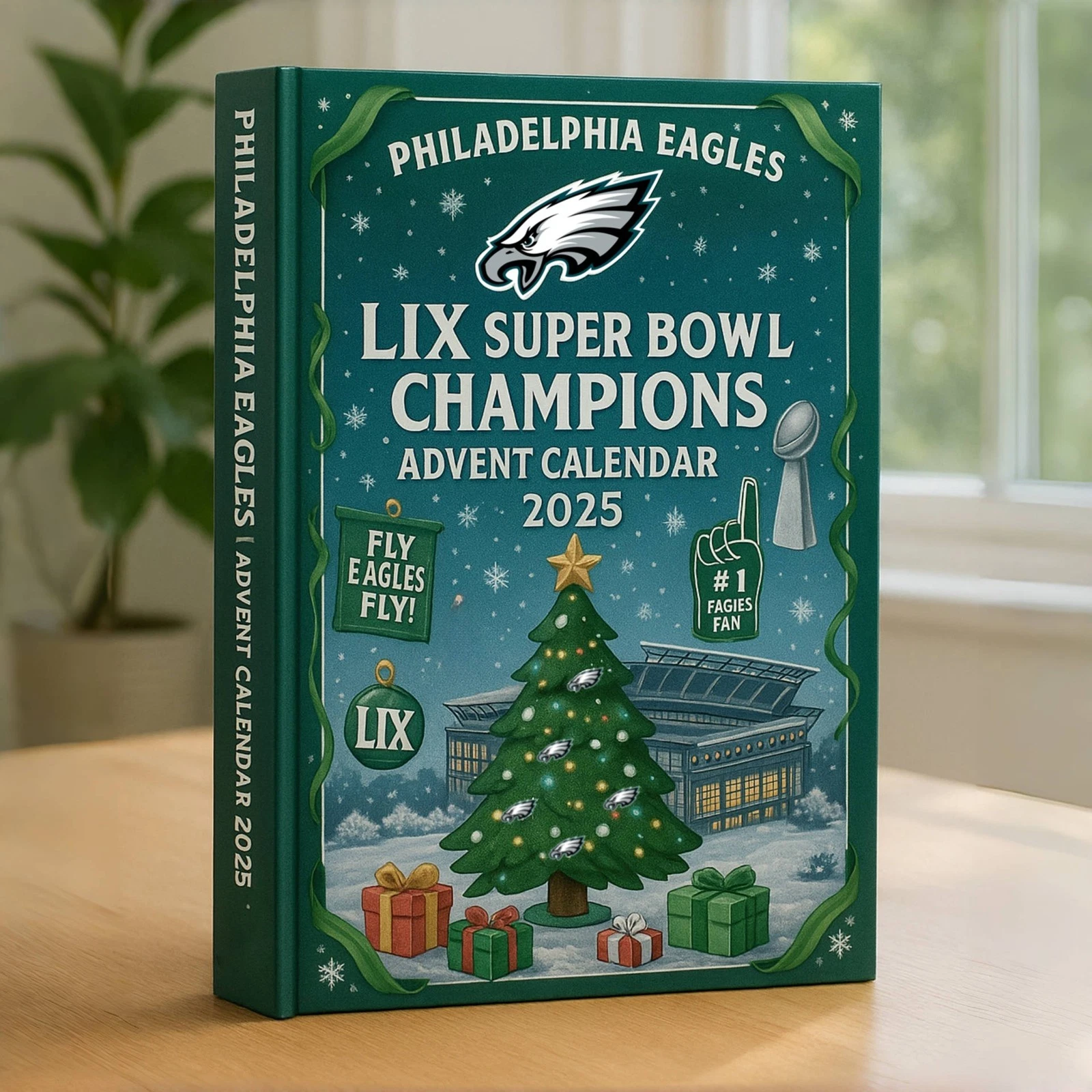 Eagles Super Bowl Champions LIX ADVENT CALENDAR 2025 Acrylic Ornaments 24 Days