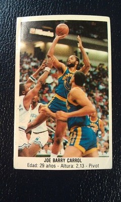 Joe Barry Carrol GS Warriors #152 Spanish CONVERSE Sticker NBA Basketball ODD
