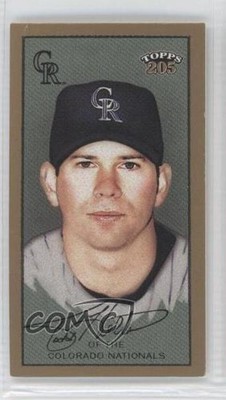 2003 Topps 205 Brooklyn Back Mini Todd Helton #30 HOF 7k0