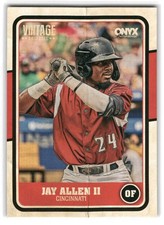 Jay Allen 2025 Onyx Vintage Baseball #OVJAAL Cincinnati Reds