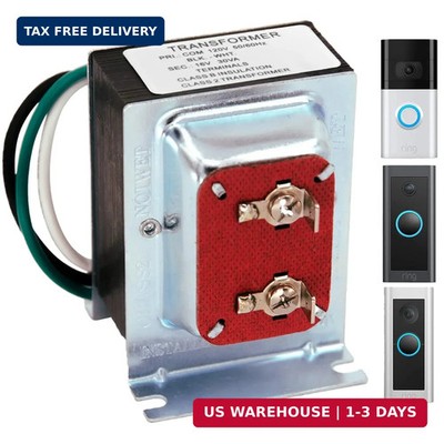 Doorbell Transformer for Ring Video Doorbell, 16v 30va Hardwired Doorbell Chime