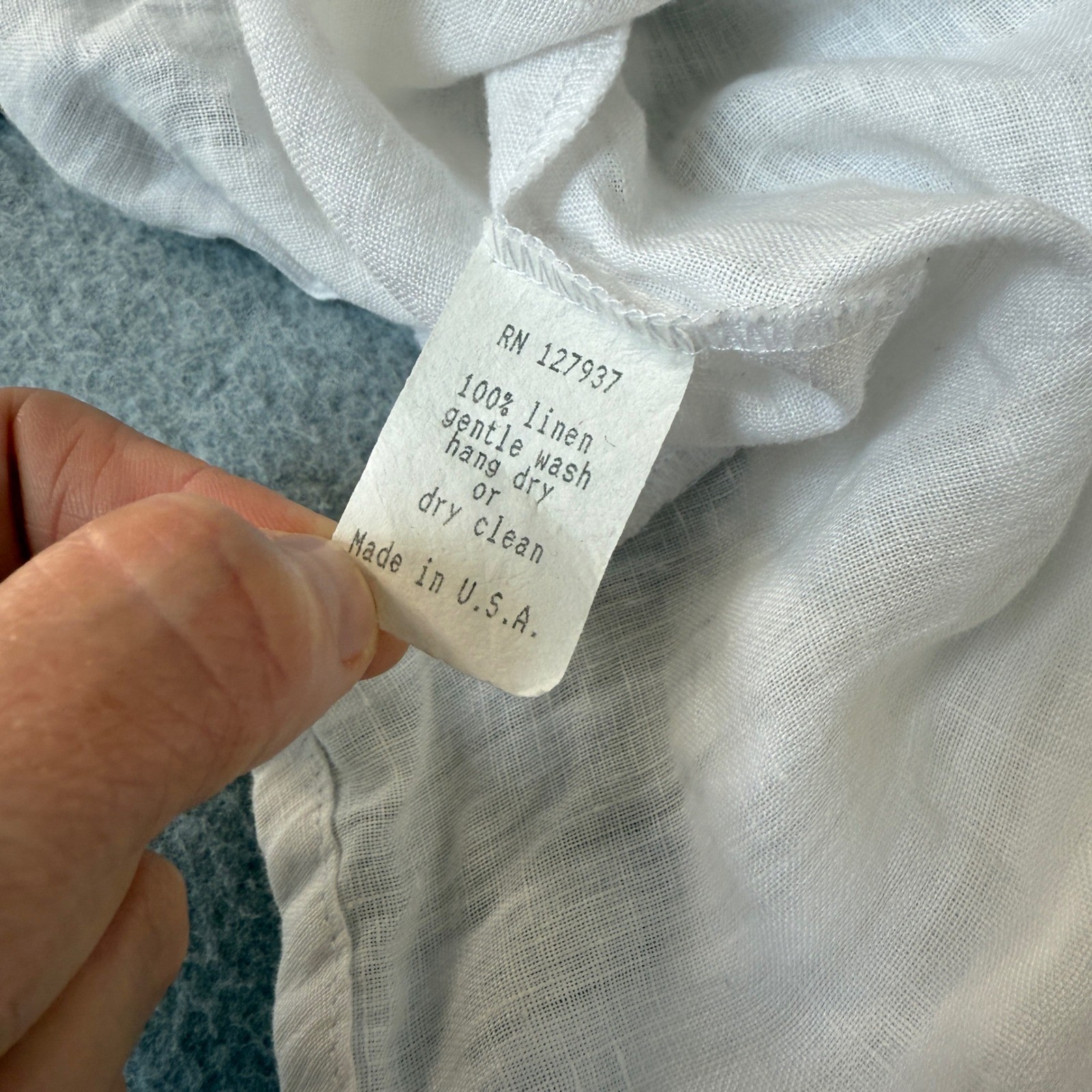 Christopher Calvin Linen Patchwork Top Asymmetric… - image 14