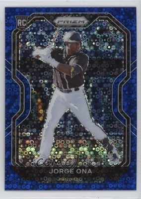 2021 Panini Prizm Tier III Blue Donut Circle 7/199 Jorge Ona #209 Rookie RC 3b3