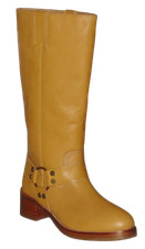 Frye CAMRYN Tall HARNESS Boots BANANA Leather Women 7 MSRP$498 NWB