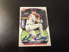 Alex Clemmey Signed 2023 Bowman Draft 1st IP Auto Autograph Guardians