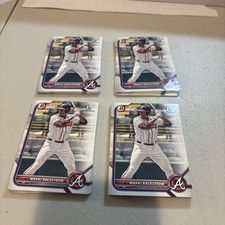 2022 1st Bowman Rookie Cards Lot Of 43 Atlanta Braves Mahki Backstrom