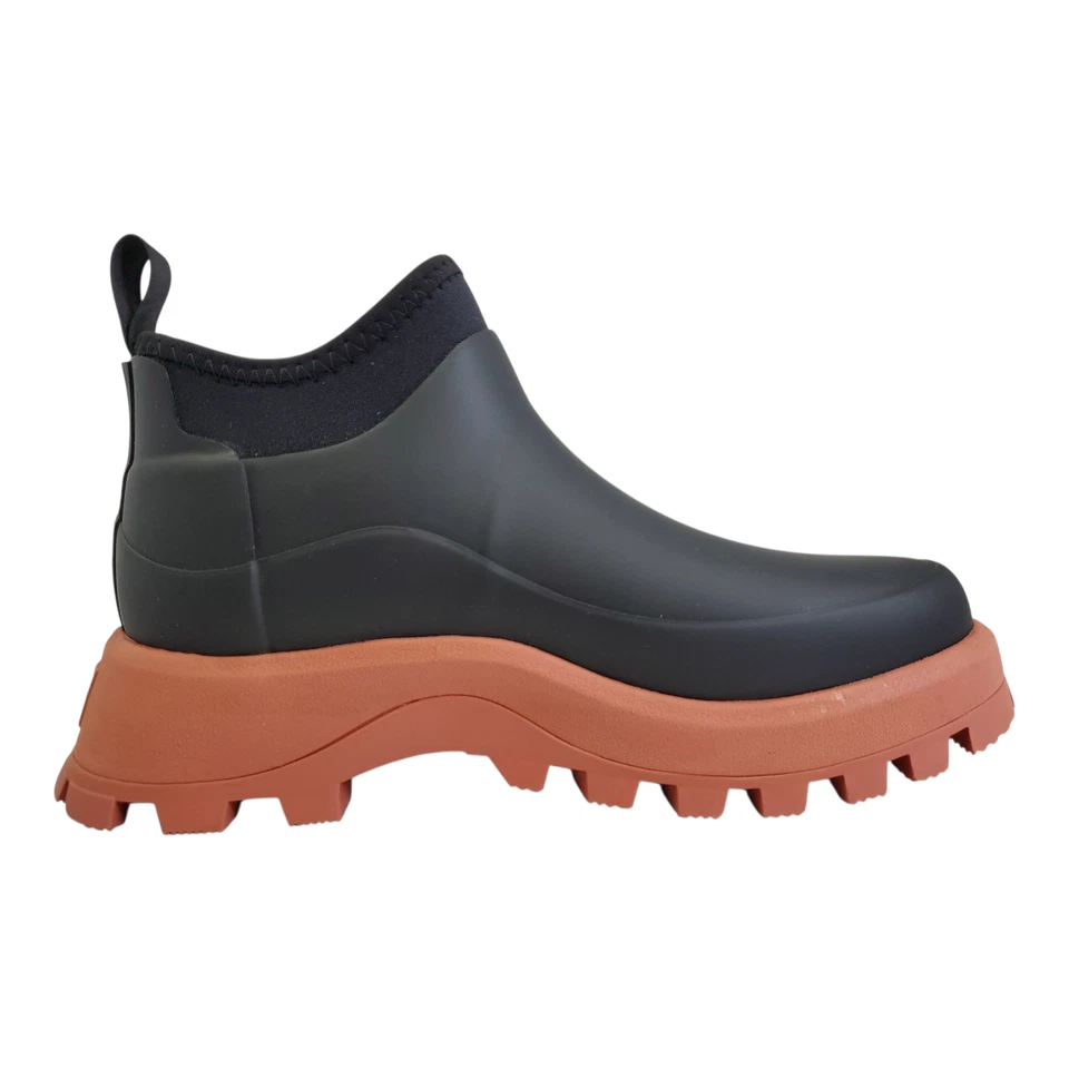 Botas de tornozelo femininas Hunter City Explorer, preto/vermelho Flurry - Imagem 2 de 4
