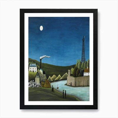 Mondschein 1 Kunstdruck gerahmt Wandbild Poster Leinwanddruck Bild