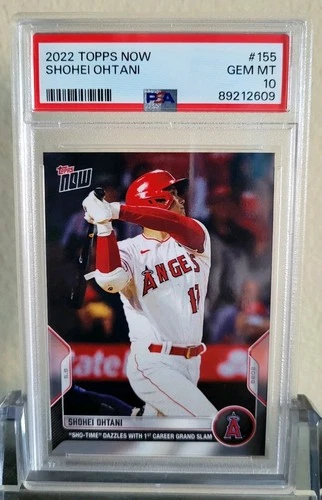 2022 Topps Now #155 Shohei Ohtani 1st Grand Slam PSA 10 GEM MINT Angels/ Dodgers