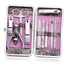 Manicure Set Professional Nail Clippers Kit Pedicure Care Tools- Stainless 