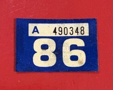 Original 1986 Washington Motor Vehicle License Plate Tag Same For Car And Truck