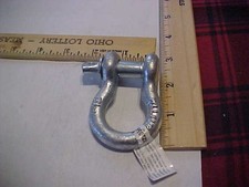 7/16" Screw Pin Anchor Shackle, Forged, Galvanized, 1-1/2 Ton WLL free shipping