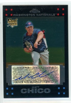 2007 Topps Chrome MATT CHICO Autographed Rookie Card #338
