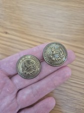 2 x Vintage London, Midland and Scottish Railway (LMS) Uniform Buttons