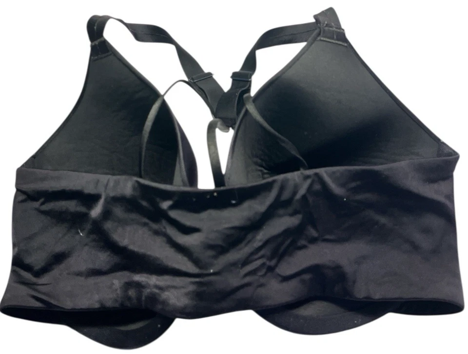Ambrielle Bra Women 40D Black Underwire Front Close Padded Full Coverage 3 Strap - Image 2 of 4
