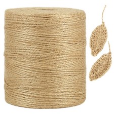 Tenn Well 1500 Feet Natural Jute Twine, 1mm Thin Brown Twine String for Craft...
