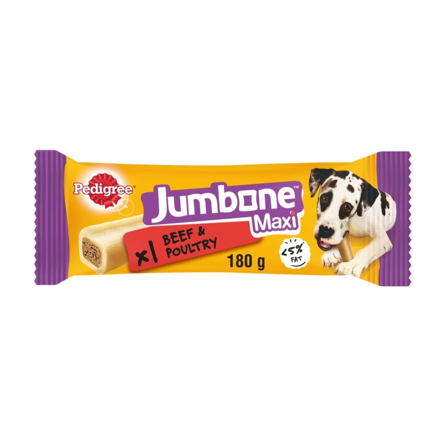 B&Q - 12 Jumbone Maxi Large Dog Treat Beef & Poultry Dog Chews 12X180G - Image 2