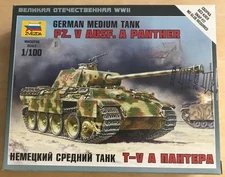 ZVEZDA 1/100 WWII GERMAN PANTHER   TANK
