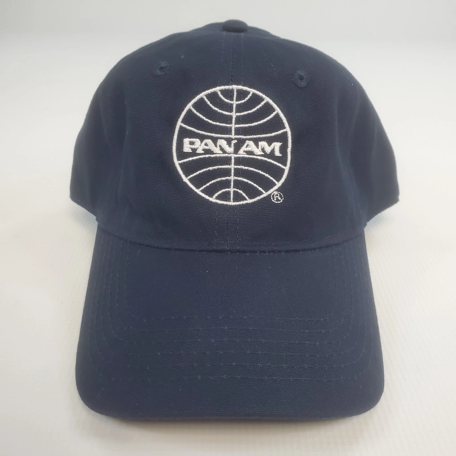 PAN AM Baseball Cap - Navy Blue - White Embroidered Logo - Adjustable
Opens in a new window or tab
