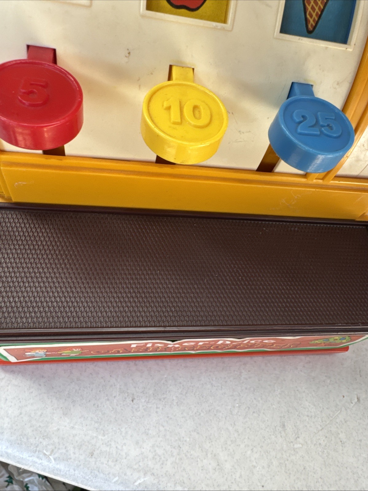 как выглядит FISHER PRICE CASH REGISTER 5 COINS WORKING 926B CLEAN READY TO PLAY WITH фото