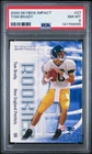 141159095 Tom Brady 2000 Skybox Impact #27 Rookie RC PSA 8