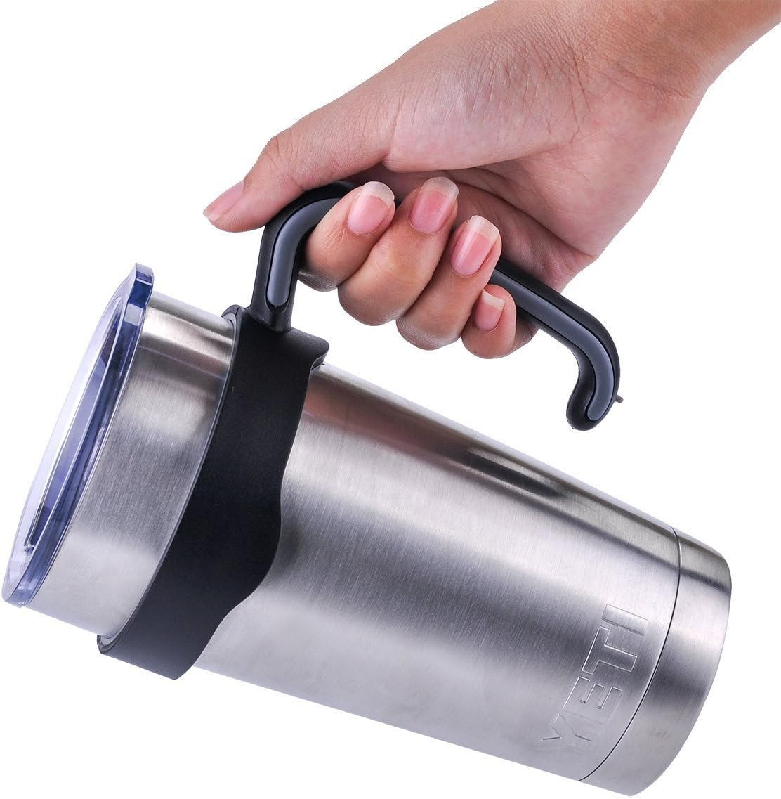 Tumbler Handle for 20 oz Yeti Rambler Cooler Cup, Rtic Mug, Sic, Ozark Trail Gri
