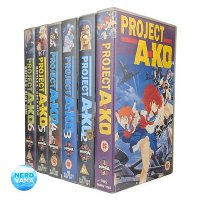 Poject A-KO - The Complete Series | Part 1-4 + 2 Extra Episodes | VHS