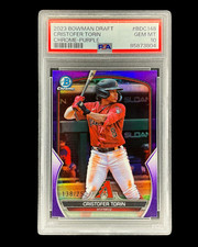 2023 BOWMAN DRAFT CHROME CRISTOFER TORIN PURPLE /250 #BDC148 PSA 10 GEM MINT