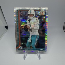 2025 Topps Chrome - Quinn Ewers Pulsar Refractor #316 (RC) - Miami Dolphins