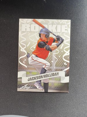 Jackson Holliday 2022 Leaf Prized Rookie 18 RC 10 Count Lot