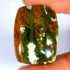 26.60Cts.100 Natural Super Chrome Chalcedony Cushion Cab 19x26x6mm Top Gemstone