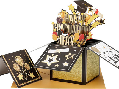 3D Pop up Graduation Card 2026, Graduation Money Holder Card with Envelope & Not