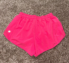 Lululemon Hotty Hot Shorts 2.5" Low Rise Pink Size 6 Lined Running Athletic