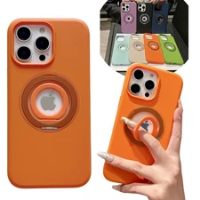 For iPhone 16 15 14 Pro Max Plus13 12 Mag Safe Magnetic Shockproof Stand Case