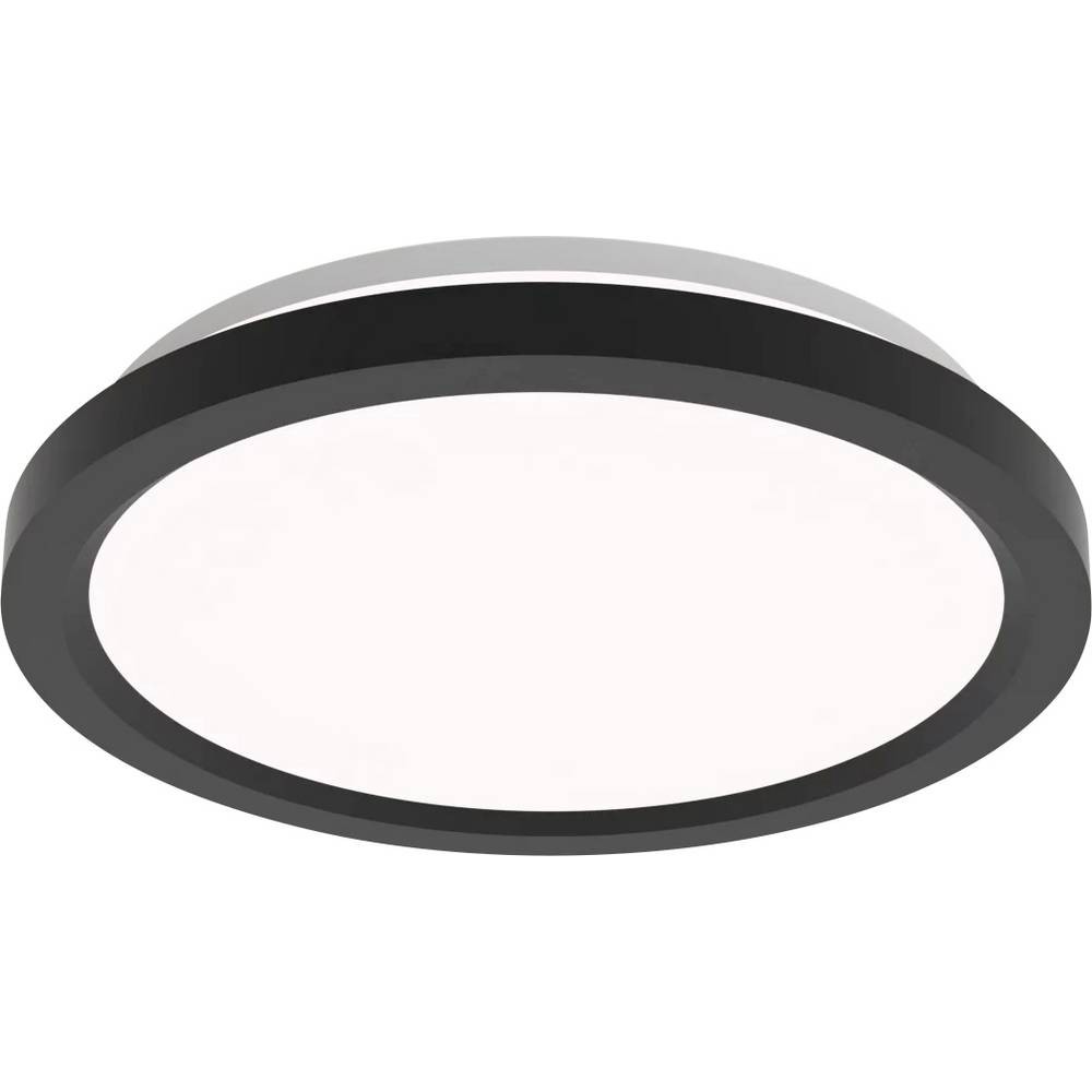 Plafonnier LED noir Philips luminaire de plafond chic en métal pour bureau épuré