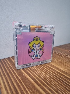 Princess Peach GBA SP Game Boy Advance Konsole Nintendo IPS V5 Bildschirm Mario
