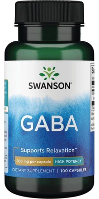 Swanson GABA - Amino Acid Supplement Promoting Calm and Relaxation to Support -