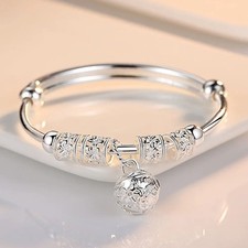 Women 925 Sterling Silver Bracelet Bangle Ladies Jewelry Christmas Gift For-Her*