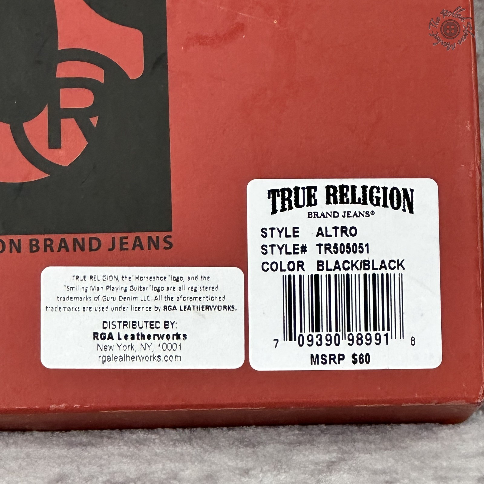 NIB True Religion Bifold Wallet Horseshoe Carabiner Gift Set Black MSRP $80 thumbnail 6